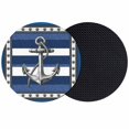 thumbnail image 1 of Navy Blue Anchor Coasters Set of 2, Absorbent Coasters for Drinks, Nautical Summer Beach Coastal Ocean Coaster for Desk Coffee Table Protection, Home Decor House Warming Gifts 4", 1 of 8
