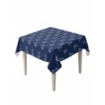 thumbnail image 1 of Navy Blue Anchor Table Cloth, Nautical Coastal Summer Ocean Ship Waterproof Tablecloth for Square Tables, Reusable Washable Fabric Table Cover for Restaurant Kitchen Dining Tables 54"x54", 1 of 6