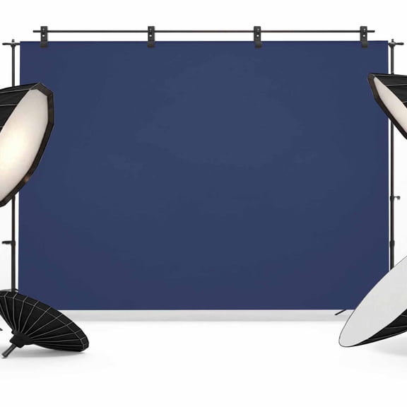 Navy Blue Backdrops for Photography, Modern Solid Color Fabric Photo Background Sturdy Studio Props for Photo Studio, Video Recording, Booth & Photoshoot 7x5ft