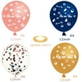 thumbnail image 1 of 36 Piece Balloon Set, Navy Blue and Rose Gold Latex Balloons for Party Decorations, 1 of 6