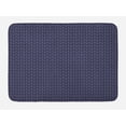 thumbnail image 1 of Navy Blue Bath Mat, Windrose Anchor Circular Rope Icon Nautical Composition Marine Illustration, Non-Slip Plush Mat Bathroom Kitchen Laundry Room Decor, 29.5 X 17.5 Inches, Dark Blue White, Ambesonne, 1 of 2