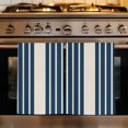 thumbnail image 1 of Navy Blue Beige Striped Kitchen Towels Set of 4, Modern Farmhouse Retro Lines Absorbent Dish Towels for Kitchen, Microfiber Hand Towel, Quick Drying Tea Towel for Cleaning Decorative Dishcloths, 1 of 7