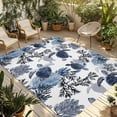 thumbnail image 1 of Navy Blue Black Coastal Turtle Outdoor Rug for Patio/Deck/Porch, Non-Slip Large Area Rug 6 x 9 Ft, Nautical Sea Coral Shell Indoor Outdoor Rugs Washable Area Rugs, Camping Rug Carpet Runner, 1 of 8