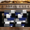 thumbnail image 1 of Navy Blue Black Geometric Kitchen Towels Set of 3, Modern Abstract Art Block Absorbent Dish Towels for Kitchen, Microfiber Hand Towel, Quick Drying Tea Towel for Cleaning Decorative Dishcloths, 1 of 7