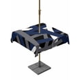 thumbnail image 1 of Navy Blue Black Geometric Outdoor Tablecloth - 60x60 Inch Square Dining Table Cover, Modern Art Abstract Grey Line Waterproof Outdoor Table Cloth with Umbrella Hole & Zipper for Picnic/Patio/Party, 1 of 7