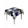 thumbnail image 1 of Navy Blue Black Geometric Table Cloth, Waterproof Tablecloth for Square Tables, Modern Abstract Art Block Reusable Washable Fabric Table Cover for Restaurant Kitchen Dining Tables 60"x60", 1 of 9