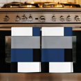 thumbnail image 1 of Navy Blue Black Grey Kitchen Towels Set of 1, Modern Irregular Geometric Abstract Absorbent Dish Towels for Kitchen, Microfiber Hand Towel, Quick Drying Tea Towel for Cleaning Decorative Dishcloths, 1 of 7