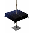 thumbnail image 1 of Navy Blue Black Ombre Outdoor Tablecloth - 54x54 Inch Square Dining Table Cover, Modern Abstract Striped Gradient Waterproof Outdoor Table Cloth with Umbrella Hole & Zipper for Picnic/Patio/Party, 1 of 7