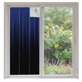 thumbnail image 1 of Navy Blue Black Ombre Window Privacy Film, Modern Abstract Striped Gradient Static Cling UV Sun Blocking Heat Control Window Tint Day and Night, Non-Adhesive One Way Privacy Cover 35.4''x78.7'', 1 of 7