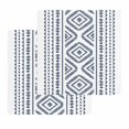 thumbnail image 1 of Navy Blue Boho Kitchen Dish Towels for Drying Dishes Set of 2, Vintage Southwestern Geometric Stripes Waffle Weave Microfiber Hand Tea Bathroom Towels Quick Dry & Absorbent Towel 12x12, 1 of 7
