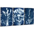 thumbnail image 1 of Navy Blue Botanical Wall Art Vintage Boho Abstract Plant Wall Art for Living Room Decor Royal Blue White Flower Pictures Minimalist Floral Poster Canvas Prints Artwork Bedroom Home Decoration 12x16" 3, 1 of 6