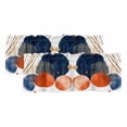 thumbnail image 1 of Navy Blue Burnt Orange Curtain Valances for Windows, Kitchen Valance Window Treatments Panel 2 Pack, Middle Century Modern Geometric Rod Pocket Short Curtains for Bathroom Bedroom 54 x 18 Inch, 1 of 8