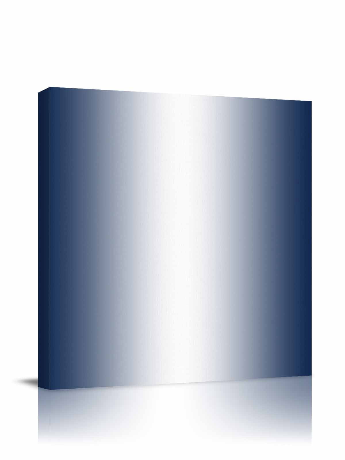 Navy Blue Canvas Wall Art, and White Gradient Framed Wall Decor Modern Artwork Prints Painting for Living Room, Bedroom, Kitchen & Cafe Decor 28x28 Inch
