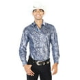 thumbnail image 1 of Navy Blue Casual Long Sleeve Shirt 43565, 1 of 1