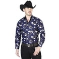 thumbnail image 1 of Navy Blue Casual Long Sleeve Shirt 43822, 1 of 1