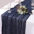 thumbnail image 1 of Navy Blue Cheesecloth Table Runner 3.3ft Long Gauze Table Runner Rustic Wedding Cheese Cloths Decor for Wedding Bridal Baby Shower Birthday Party Wedding Decorations Boho Table Runner, 1 of 5