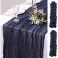 thumbnail image 1 of Navy Blue Cheesecloth Table Runner 3.3ft Long Gauze Table Runner Rustic Wedding Cheese Cloths Decor for Wedding Bridal Baby Shower Birthday Party Wedding Decorations Boho Table Runner, 1 of 5