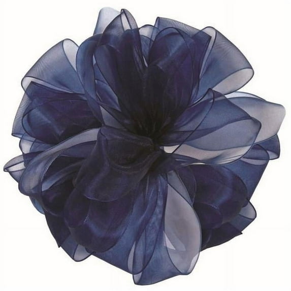 Navy Blue Chiffon Ribbon
