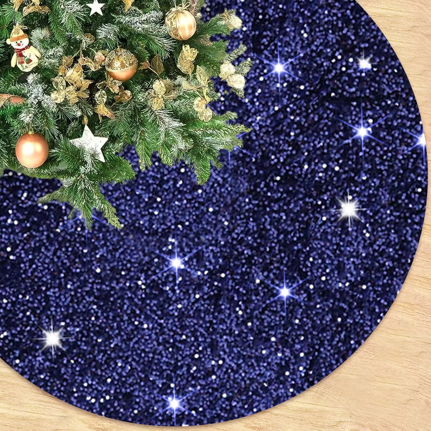 Blue Christmas Tree Skirt 