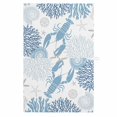 thumbnail image 1 of Navy Blue Coastal 1 Pack Kitchen Towel, Water Absorbent Dish Towel, Summer Lobster Coral Nautical Decorative Hand Towels - Quick Drying Cloth for Cooking Baking, 18x28 Inch, 1 of 8