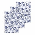 thumbnail image 1 of Navy Blue Coastal Kitchen Dish Towels for Drying Dishes Set of 3, Coral Starfish Seaside Summer Beach Waffle Weave Microfiber Hand Tea Bathroom Towels Quick Dry & Absorbent Towel 15.7x23.6, 1 of 7