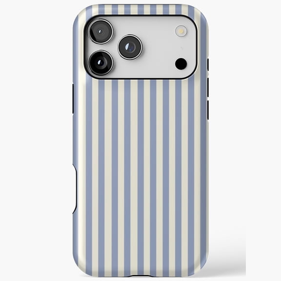 Navy Blue Coastal Nautical Nautical Stripe Case for iPhone 11 12 13 14 15 16 17 Pro Max
