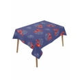 thumbnail image 1 of Navy Blue Coastal Table Cloth, Red Lobster Nautical Ocean Waterproof Tablecloth for Rectangle Tables, Reusable Washable Fabric Table Cover for Restaurant Kitchen Dining Tables 60"x84", 1 of 6