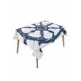 thumbnail image 1 of Navy Blue Coastal Table Cloth, Vintage Nautical Summer Rudder Waterproof Tablecloth for Rectangle Tables, Reusable Washable Fabric Table Cover for Restaurant Kitchen Dining Tables 60"x102", 1 of 6