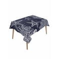 thumbnail image 1 of Navy Blue Coastal Table Cloth, Waterproof Tablecloth for Rectangle Tables, Starfish Coral Summer Beach Ocean Reusable Washable Fabric Table Cover for Restaurant Kitchen Dining Tables 60"x84", 1 of 9