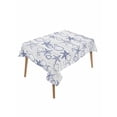 thumbnail image 1 of Navy Blue Coastal Table Cloth, Waterproof Tablecloth for Rectangle Tables, Starfish Nautical Ocean Sea Wooden Reusable Washable Fabric Table Cover for Restaurant Kitchen Dining Tables 60"x84", 1 of 8
