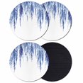 thumbnail image 1 of Navy Blue Coasters Set of 4, Absorbent Coasters for Drinks, Summer Botanical Leaves Watercolor Coaster for Desk Coffee Table Protection, Home Decor House Warming Gifts 4", 1 of 8