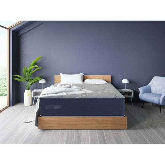 Navy Blue, CoolFlow Medium Foam - Pressure Equalization & Breathability - Night Use - Balanced & Fresh Sleep