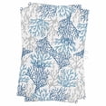 thumbnail image 1 of Navy Blue Coral Coastal Kitchen Towels Set of 2, Water Absorbent Dish Towel, Summer Beach Seaside Nautical Decorative Hand Towels - Quick Drying Cloth for Cooking Baking, 18x28 Inch, 1 of 8