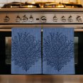 thumbnail image 1 of Navy Blue Coral Kitchen Towels Set of 2, Coastal Summer Beach Ocean Buralp Absorbent Dish Towels for Kitchen, Microfiber Hand Towel, Quick Drying Tea Towel for Cleaning Decorative Dishcloths, 1 of 7