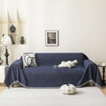 thumbnail image 1 of Navy Blue Couch Cover Sectional Sofa Covers Washable Couch Cover Sofa Throw Cover X-Large Sofa Slipcover for Reclining Multi-Use Decorative Couch Protector for Pets, 71" x 118",Navy, 1 of 17