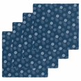 thumbnail image 1 of Navy Blue Daisy Kitchen Dish Towels for Drying Dishes Set of 4, Modern Farmhouse Chrysanthemum Floral Waffle Weave Microfiber Hand Tea Bathroom Towels Quick Dry & Absorbent Towel 12x12, 1 of 7