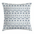 thumbnail image 1 of Navy Blue Decor Throw Pillow Cushion Cover, Navy Yatch Themed Design with Fish Starfish and Anchor Nautical Print, Decorative Square Accent Pillow Case, 24 X 24 Inches, Navy and White, by Ambesonne, 1 of 2