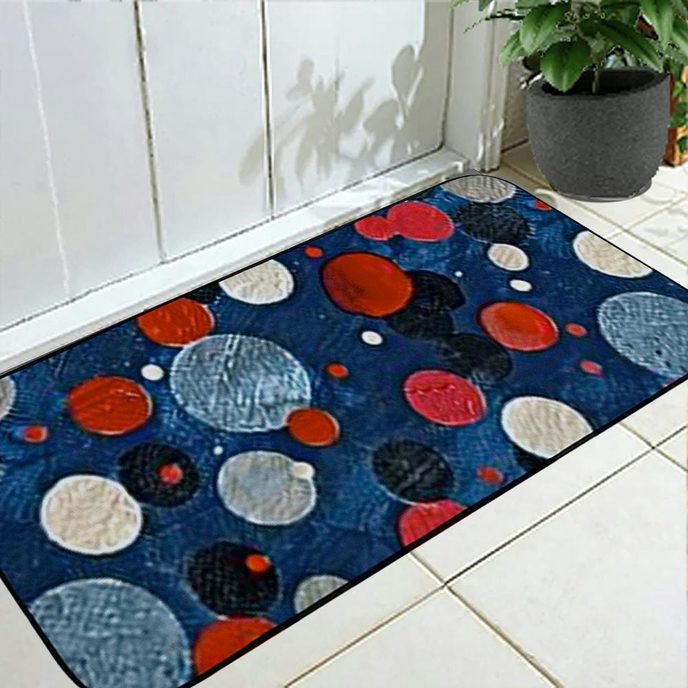 Navy Blue Doormats Indoor & Outdoor Fluffy Floor Mats for