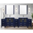 thumbnail image 1 of Navy Blue Double Vanity | 18.25 in. Deep with Thirteen Drawers | Easy Installation and Durable Surface, 1 of 2