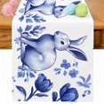 thumbnail image 1 of Navy Blue Easter Table Runner 60 Inches Long for Kitchen Dining, Summer Spring Floral Dresser Scarf Farmhouse, Dining Table Decorations for Wedding/Parties, 13 x 60 In, 1 of 8