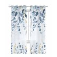 thumbnail image 1 of Navy Blue Eucalyptus Leaves Sheer Curtains 84 Inch Length 2 Panels Set for Living Room/Bedroom, Retro Country Leaf Botanical Kitchen Curtains Grommet Semi-Sheer Curtains Window Treatments 52"x84"x2, 1 of 7