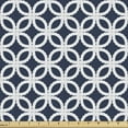 thumbnail image 1 of Navy Blue Fabric by the Yard, Marine Rope in Geometric Pattern Design Ocean Travel Cruise Mosaic Ornament, Decorative Upholstery Fabric for Chairs & Home Accents, 2 Yards, Dark Blue White by Ambesonne, 1 of 4