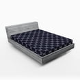 thumbnail image 1 of Navy Blue Fitted Sheet, Navy Inspired Sailor Knot Pattern Illustration Nautical Abstract Design, Decorative Soft Bedding All-round Elastic Pocket, California King, Dark Blue Cream, by Ambesonne, 1 of 3