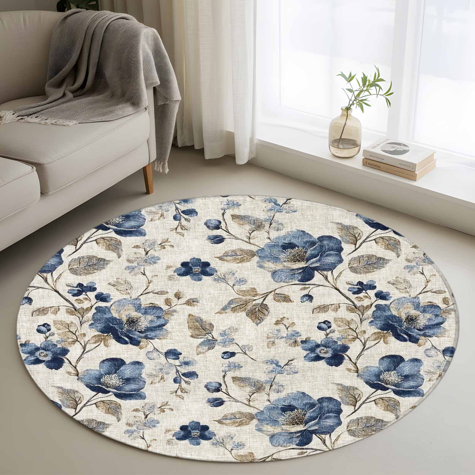 3 Ft Round Rugsnull