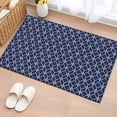 thumbnail image 1 of Navy Blue Geometric Entryway Rug 2'x3'&nbsp; Non Slip Front Door Mats, Modern Abstract Blocks Lines Entrance Rugs Indoor Outdoor Carpet, Washable Floor Mats Small Area Rug for Bedroom Kitchen, 1 of 8