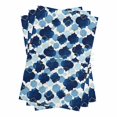 thumbnail image 1 of Navy Blue Geometric Moroccan Kitchen Towels Set of 3, Water Absorbent Dish Towel, Abstract Art Blue Ombre Modern Decorative Hand Towels - Quick Drying Cloth for Cooking Baking, 18x28 Inch, 1 of 8