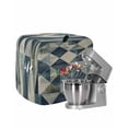 thumbnail image 1 of Navy Blue Geometric Stand Mixer Dust Cover with Storage Pocket & Handles, Abstract Modern Green Artwork Fits All Tilt Head & Bowl Lift Kitchen Appliance Cover Organizer Bag Accessories, 4.5-5 Quart, 1 of 6