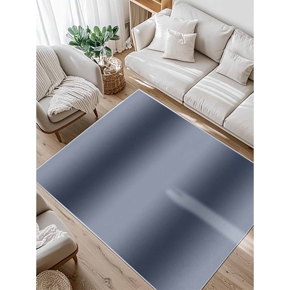 Navy Blue Gradient Area Rug for Bedroom 4x6 Ft Abstract Texture Modern Simple Super Soft fuzzy Throw Rug Non-Slip Fluffy Plush Indoor Floor Carpet for Living Room Nursery Home Decor