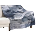 thumbnail image 1 of Navy Blue Gray Rustic Abstract Blanket Navy Blue Grey Soft Throw Blanket 30"x40" Luxurious Warm and Cozy for Bed Couch Chair Sofa Suitable for All Season Gift Idea for All Season, 1 of 1