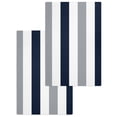 thumbnail image 1 of Navy Blue Gray Striped Kitchen Dish Towels for Drying Dishes Set of 2, Farmhouse Stripe Art Waffle Weave Microfiber Hand Tea Bathroom Towels Quick Dry & Absorbent Towel 15.7x23.6, 1 of 7